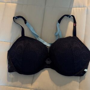 Elegant Navy Lace Bra